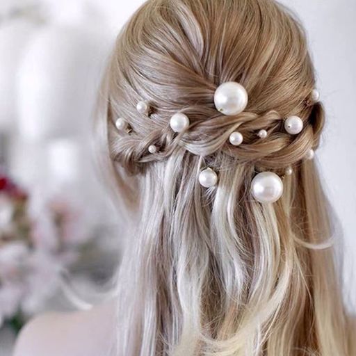 パール ヘアピン Uピン ヘアアクセサリー 髪飾り 18本セット ヘアピン パール パー...