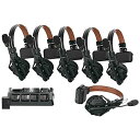HollylandSolidcomC1Pro-6Sワイヤレスインカム6台セット全二重無線インターホンヘッドセットシステムENCノイズキャンセリングPTT搭載ミュ...