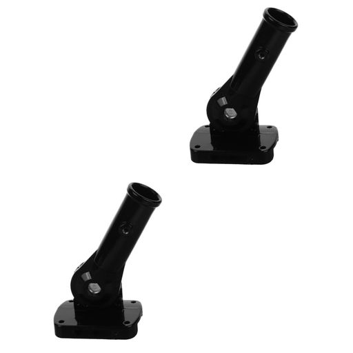 YARNOW2個アルミディスプレイハウスポーチパティオ壁マウント壁程度旗竿屋外マウント固定旗アルミホル..