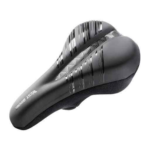 OIENNI自転車サドルカバー超肉厚クッションお尻が痛くないPUレザー防水ジェル内蔵衝撃吸収ロードバイク/クロスバイク/マウンテンバイクに適用細めのサドル用テープクロス式取付簡単(Type-W)