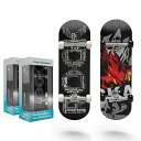 QuickYen2個入り指スケボーテックデッキ指スケフィンガースケートボードtechdeck手と目の調整脳力開発子供教育大人子供おもちゃスケートボードミニスケボー携帯便利プレゼント組み立て簡…