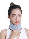 WIEXUN首 頸椎 コルセット カラー ソフト ネックサポーター 通気 家庭 就寝用 仕事 洗えるカバー 男女兼用 ストレートネック(青 L)