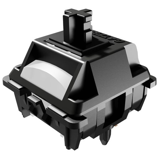 GATERONゴーストキーボードスイッチ、フルPOMプレ潤滑48gfリニアRGBLED5ピン22mmデュアルステージスプ..