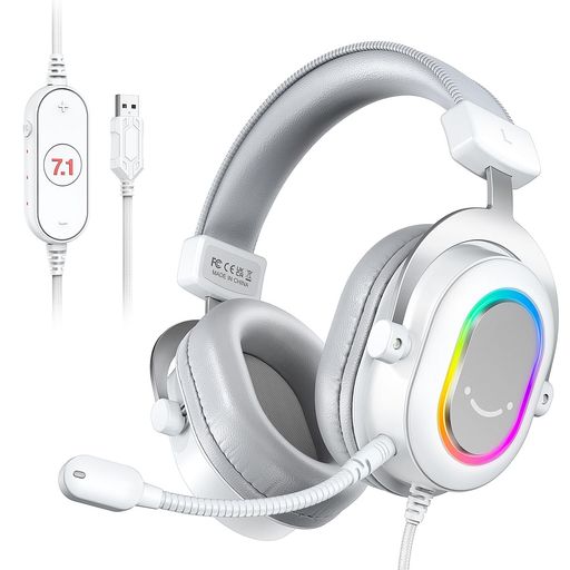 FIFINEゲーミングヘッドセット7.1chサラウンドサウンド対応ゲーミングヘッドフォンRGB付きオーディオコントロール可能PC/PS4/PS5対応三つのEQ設定搭載(ビデオ・ゲーミング・音楽モード)着脱… FIFINEゲーミングヘッドセット7.1chサラウンドサウンド対応ゲーミングヘッドフォンRGB付きオーディオコントロール可能PC/PS4/PS5対応三つのEQ設定搭載(ビデオ・ゲーミング・音楽モード)着脱…