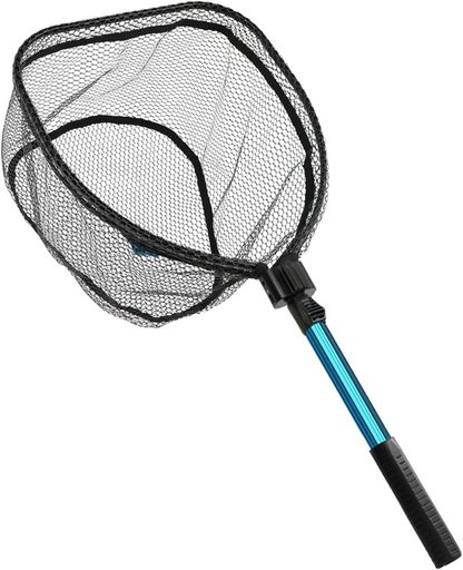 SANLIKE ランディングネット 渓流釣り ラバーネット 軽量 アルミ タモ網 81cm