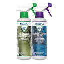 NIKWAX ニクワックス 登山靴 & スニーカー 汚れ落としジェル 300ML ファブリック & 革 靴 クリーナー + 最強防水スプレー300ML ダブルパ...