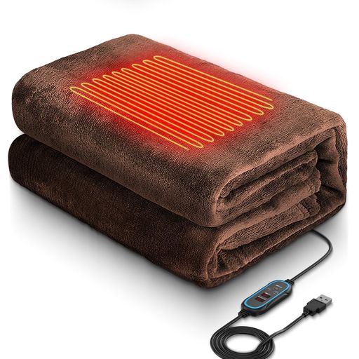 電気毛布電気ひざ掛け【3段階温度調節LEDディスプレイ表示】電気ブランケット掛け敷き兼用タイマー自動オフヒーター付きひざ掛け肩掛けUSBブランケット洗える暖房器具防寒対策大判省…