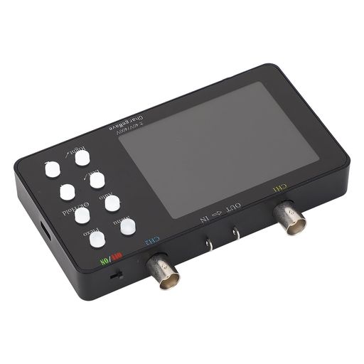 [特徴1:一般的な用途に対応] 家庭用製品の修理、携帯電話の修理、車輌のメンテナンス、電子研究、電源診断など、幅広い分野で活用可能。 [特徴2:20Kの記憶深度] 20Kのストレージ深度を備え、波形の圧縮や拡張をサポート。複雑なサインの効果的な分析を向上。 [特徴3:連続的な波形圧縮機能] 最大165倍の波形圧縮が可能。サイン変化の解析が簡単に。 [特徴4:LCDディスプレイ搭載] 解像度320x240の3.2インチLCDがクリアな視認性を提供。あらゆる照明条件下での正確な計測を可能に。 [特徴5:コンパクトで携帯性抜群] 軽量かつコンパクトな設計で、即座の診断作業に最適。様々な環境で使用可能。