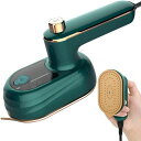 【人気初登場】アイロン小型手芸用ミニアイロン軽量コンパクト180度回転ハンドル消臭除菌脱臭38W低電力水漏れ防止(GREEN)