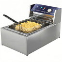 kilogorge電気フライヤー10Lフライヤー業務用卓上フライヤーステンレス鋼80°C-200°C温度調節0-60minタイマー設定1500W大容量洗浄簡単省エネ家庭および業務用