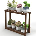 MAHOUYAフラワースタンドプランタースタンド室内户外ミニ観葉植物台植物棚多肉植物植木鉢台花台木製花鉢植えプレゼント鉢植えを置く台竹木制造2