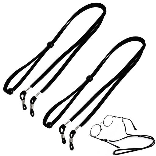 [TBDBNR]メガネストラップメガネチェーン2本セット眼鏡ストラップ眼鏡の落下を防ぐ滑り止め調節可能メガネバンド老眼鏡サングラスコードおしゃれ軽量首掛けストラップ男女兼用メガネ小…