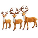1個セットトナカイ置物クリスマス装飾品卓上装飾飾り30cmぬいぐるみクリスマス装飾品雰囲気作りクリスマストナカイ置物立ち鹿トナカイ装飾バレンタインデーイルミネーションライトク…