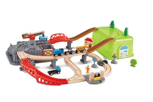 Hape(ハペ) お片付けボックスレールセット E3764 3歳~