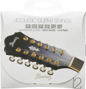 IBANEZ アイバニーズ 12弦アコースティックギター用 80/20ブロンズ コーテッド ライトゲージ IACS12C