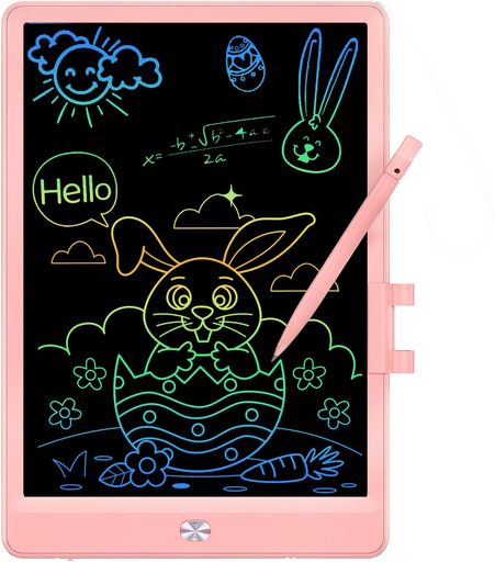 【筆圧感知対応】筆圧に合わせて電子ペーパーのような物で、太い線も細い線もなめらかに書くことが可能ですそして、指、ボールペン、鉛筆、ペンなどは電子メモパッドに書くことが可能です。 【LCD液晶画面目に優しい】本製品はLCD液晶画面で、視認性は高く、長い時間を書くても、目が痛くない、完全に目に優しい。紙製品のメモ帳に要らなく、ペーパーレスで環境に優しい超エコな デジタルメモ です 10インチ大画面電子パッドは十分なお絵描きの空間を提供し、丈夫な材質は頑丈で耐衝撃的で水にも耐えます。薄くて(約0.5cm)コンパクト(約162g)なので、携帯しやすく、いつでもどこでも想像力が羽ばたくことができます。 【消去便利とロック機能搭載】ワンタッチで削除可能、homeボダンを押すことで一秒ですクリーンの内容が削除でき、きれいで跡無し、時間の節約もでき、使用が便利です。デジタルメモ の後ろにロック機能ボダンが搭載して、消去したくない場合はロックボタンをONにしておくことで、不用意な消去を防ぐ ロック機能 で誤消去を防ぎます。 【繰り返し利用できる】電池の使用寿命は12か月で、10万回の消去回数可能で約6本の樹を助かります。