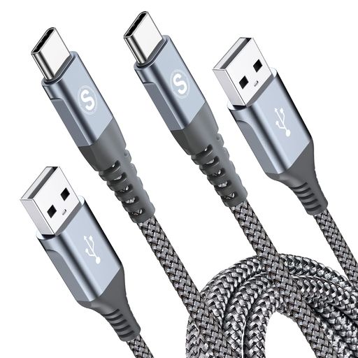 タイプC ケーブル 1.5M/2本セットPD対応 60W急速充電(USB A&USB C ケーブル) IPHONE16 充電ケーブル充電器 TYPE-C アイフォン16 15/いPHONE16 15 PRO MAXIPAD