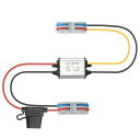 YBBOTT DC への DC 12V 24V 5V 3A 電圧コンバーターへのステップダウン、車力のコンバーター、短絡の保護、防水降圧コンバーター、ゴルフ カートのクラブ車のため(4)