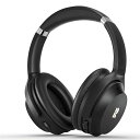 BLUEDEE ヘッドホン BLUETOOTH ヘッドホン アクティブノイズキャンセリング ワイヤレスヘッドホン 有線対応 最大50時間再生 HIFIステレオ 低遅延 軽量 急速充電 ブラック(2)