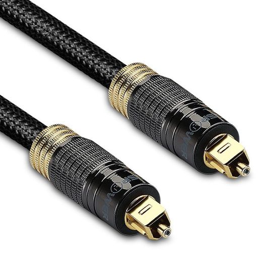 FosPowerTOSLINK(トスリンク)デジタルオプティカルオーディオケーブル(角型-角型)【24K金メッキプラグ|..