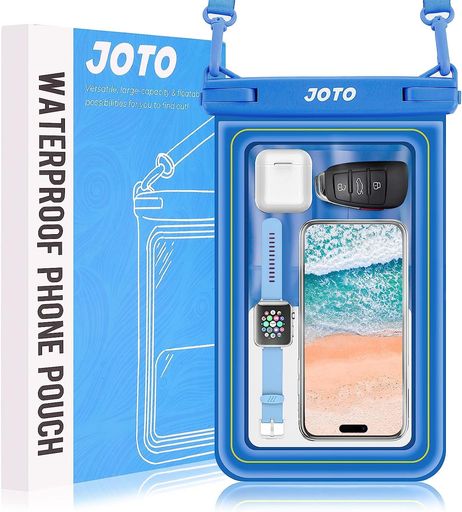 JOTO防水スマホケース水に浮く大容量ドライバッグIP68認定完全防塵と防水お風呂海プール温泉首掛け式対応機種:IPHONE1615141312MINIPROMAXHUAWEIXPERIAANDROID-ブルー