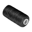 COCUDレザー縫製用糸55ヤード150D/1MMポリエステルステッチング糸黒-(用途:レザークラフトの縫製に適用)