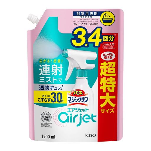 花王 バスマジックリンエアジェットFフローラル詰替超特大 1200ml