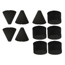 Yibuy5pcs電子ドラムピエゾトリガーコーンシリンダー28*20mmフォーム+5pcs電子ドラムピエゾトリガーコーントリガーパッド