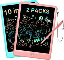 EooCoo10インチのお絵描きボード再利用可能電子メモLCDライティングタブレット、小学生が喜ぶプレゼントなカラフルな落書きドローイングパッドゲームプレイボー...