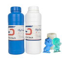 SirayaTechDefiant25プラチナシリコーン型取りDIYキット、硬度25A、透明、3Dプリント用UVレジンと最適、硬化抑制が簡単、コーティング不要、エポキシ樹脂キャストに最適(35.27オンス)