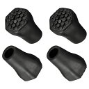 PATIKILトレッキングポールの先端4個登山スキー杖先端プロテクター交換用アクセサリーグリップの追加ハイキングポール用