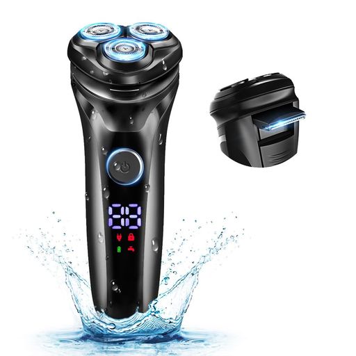 シェーバー メンズ 【新設計・日本製刃 & 強力モーター】 電動シェーバー メンズ シェーバー 髭剃り 電動 ひげそり電動 電気シェーバー 乾湿両用 360°回転式 大型LCDディスプレ 極薄メッシュ刃3ヘッド トリマー付き 低騒音 IPX7防水 シェーバー メンズ 【新設計・日本製刃 & 強力モーター】 電動シェーバー メンズ シェーバー 髭剃り 電動 ひげそり電動 電気シェーバー 乾湿両用 360°回転式 大型LCDディスプレ 極薄メッシュ刃3ヘッド トリマー付き 低騒音 IPX7防水