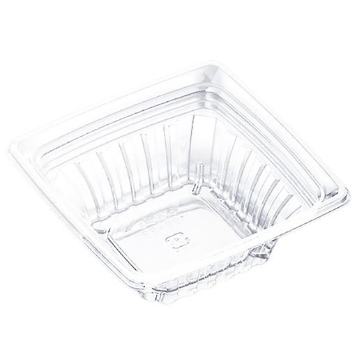 サイズ:約10x10x3.8cm 材質:APET 原産国:日本 耐熱温度:約60度 電子レンジ使用不可 適合の蓋形状/ドルチェ100タイプ(別売) 容量:約100ml