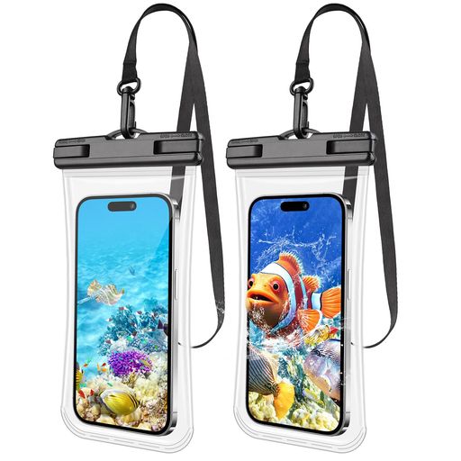 「スムーズ・2枚セット・継ぎ目なし」スマホ防水ケースLILIYYA:IPX8海完全防水防水スマホケース浮く首かけ海プールお風呂水中撮影高透過率携帯防水ケース顔認証タッチ操作指紋認証IPHONE16…