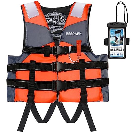 Reedarkライフジャケット新型釣り大人用子供用フィッシングベスト呼び子付き救命胴衣フローティングベ..