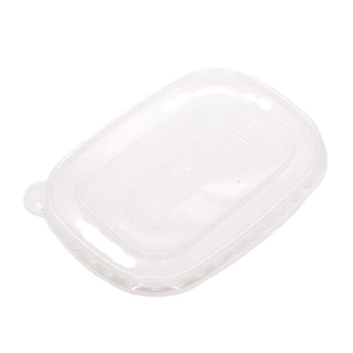 トーシン(Toshin) 使い捨て容器 長角 フードパック 電子レンジ対応 専用PPフタ 50個 650ml 750ml 1000ml 共通 透明 クリア ※専用PPフタは電子レンジ非対応 | 紙皿 弁当箱 ボックス 容器 食品用 業務…
