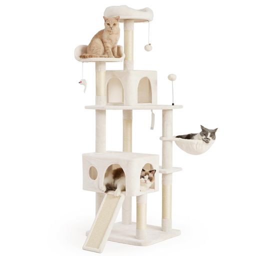 AIFY キャットタワー 猫タワー 大型猫用 据え置き 多頭飼い 省スペース スリム 高...