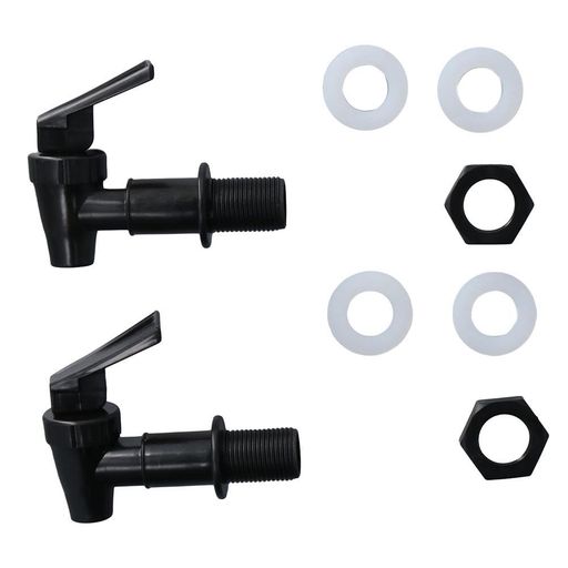 2個の蛇口ウォーターボトルジャグBPAフリーのプラスチック製水栓交換用バケツ