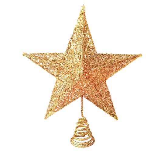 DUOLEIMIツリートップスタークリスマス20cm星クリスマス飾りデコレーションゴールド