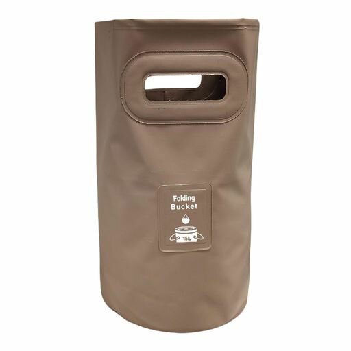 折りたたみバケツ 釣り用バケツ 20L バッカン 水汲ミバッカン 自立式ウォーターバッグ PVC 防水 軽量 多機能 アウトドア コンパクト 給水バッグ 洗車バケツ 水容器 自立式 省スペース ピクニック (コーヒー)