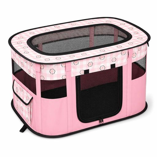 ペットサークル 折りたたみ 屋根付き 80x60x55 犬 猫 うさぎ モルモット 小動物用...