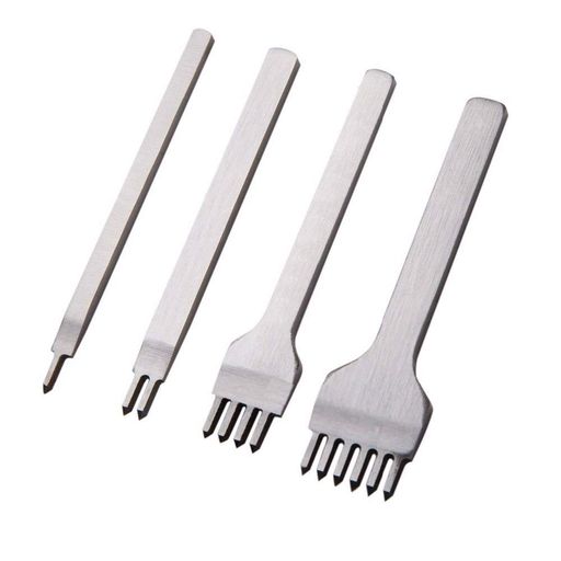 レザークラフト道具工具菱目打ち4本セット4mmピッチ