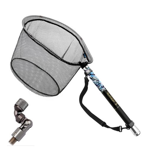 サンライク(SANLIKE)タモ網玉網9段階伸縮カーボン製小継玉の柄超軽量釣りタモタもアミランディングネッ..