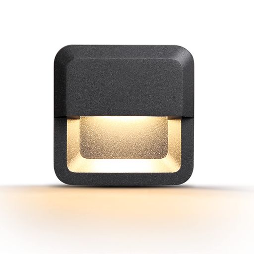 WAYEEブラケットライト階段壁面スポットライト玄関ラポーチライト門柱灯玄関照明屋外屋内兼用壁掛け照明極薄厚さ3.5cm防水防雨屋外ウォールライトLED3Wウォームホワイト北欧式四角IP54