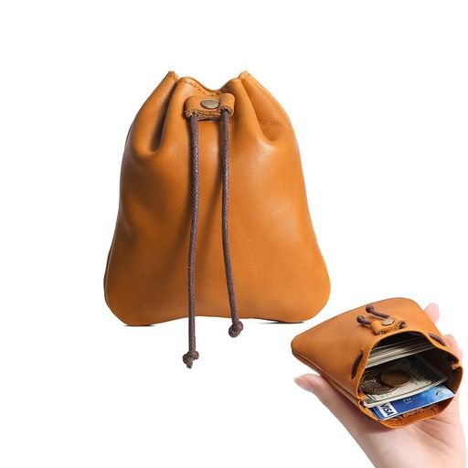 ヴィンテージPU小銭入れコインケースレディース巾着袋財宝袋イヤホン収納ケース革防水お家はもちろん、旅行、出張持ち運び便利なミニ財布レトシンプルキー収納お菓子ジュエリー収納…