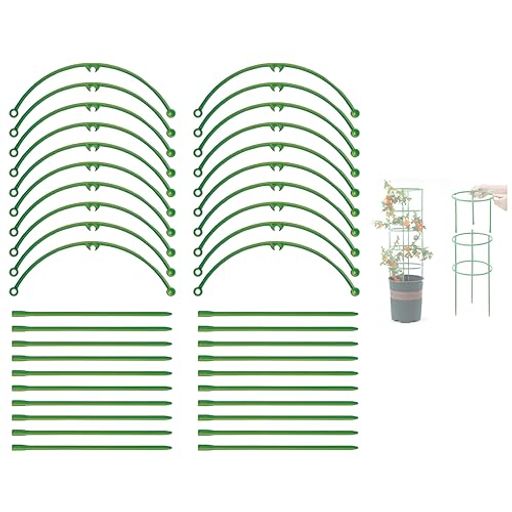 1.【独特なデザイン】土に刺しやすいように底が尖いと設計され、植物の高さに合わせて、支柱は土に差し込む長さを調節できます。業界での全新デザインで出発!T型の支柱形態は、植物を幼い時期から成熟する時期まで介護して、在来製品より植物の発育調子をもっとうまく把握することができる。それに独特な誘引装置のご使用に伴って、たとえ素人の君であっても、栽培達人の道に向かうことになるでしょう! 2.【シンプルな和風デザイン、自然の美しさとの融合】このフラワーケアスタンドは、シンプルな和風デザインと滑らかなラインが特徴で、お庭やバルコニーに溶け込み、自然の美しさを引き立てます。シンプルで飽きのこないデザインで、植木鉢を安定的に支え、観賞価値を高める装飾品としてもお使いいただけます。 3.【スナップスプライシング、柔軟で多用途】スナップスプライシングデザインを採用し、組み立てと分解が簡単で、複雑なツールは必要なく、便利で迅速です。支柱の高さと角度は植物のサイズと形状に応じて自由に調整でき、植物を最適にサポートします。組み合わせて使用でき、農作物の面積に合わせて自由に選びます。分解して組み立てる必要はありません。