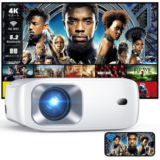HOMPOW ץ  1080PեHD ⵱12000륯 5G WI-FI 4Kݡ BLUETOOTH 5.2 ...