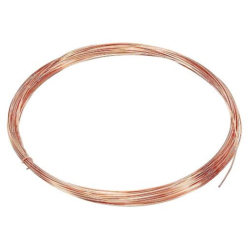PATIKIL5Mソリッド裸銅線23ゲージ99.9%純銅線0.6mm柔らかいビーディングワイヤー金属製植物茎ネクタイ..