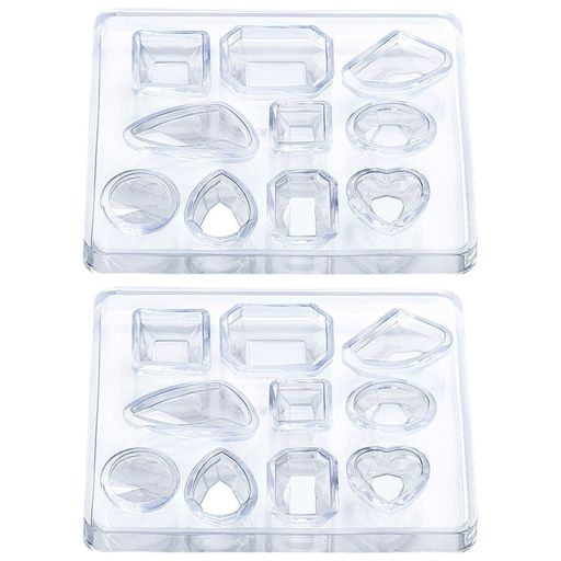 Meltryllisシリコンモールドレジン型UVレジン型ソフトシリコンモールド2個セット可愛いハンドメイド鏡..