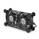 ELUTENG USBファン 8CM 2連 冷却ファン 緩衝パッド付き 静音 扇風機 横置き可 3段階風量調節 PCファン 強力 長持ち玉軸受 冷却クーラー 薄型 送風機 長寿命 5V ダブル 2750RPM × 2 小型 PC/PS5 / PS4 /(2)